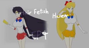 hentai Hair Fetish Harem EP4