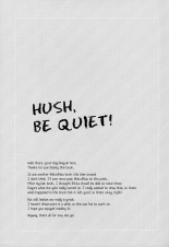 HUSH, BE QUIET! : página 21