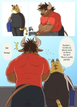 Muscular Bull Teacher & Chubby Tiger Student 1 : página 11