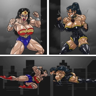 hentai Wonder Woman vs Super Woman